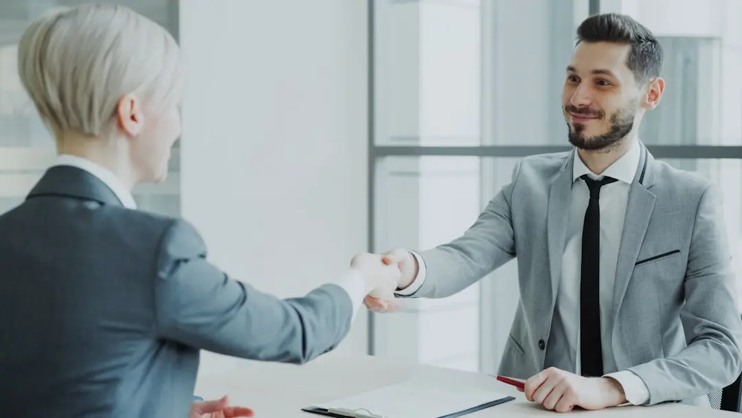 Interview or hiring discussion in an office setting
