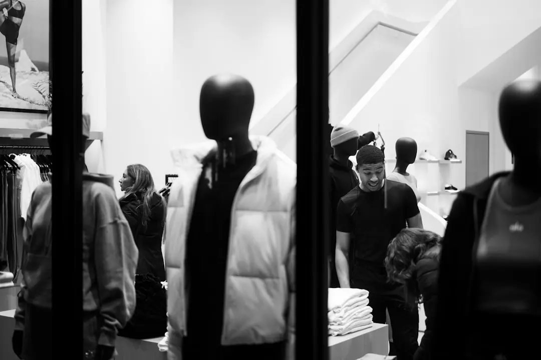 Retail fashion store interior