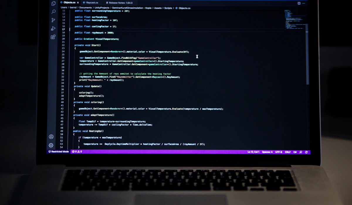 Security-focused coding setup representing access hardening controls