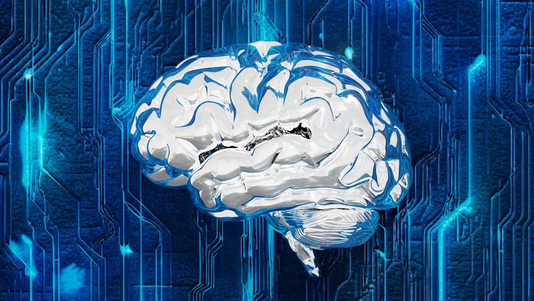 Abstract visualization suggesting AI and neural networks