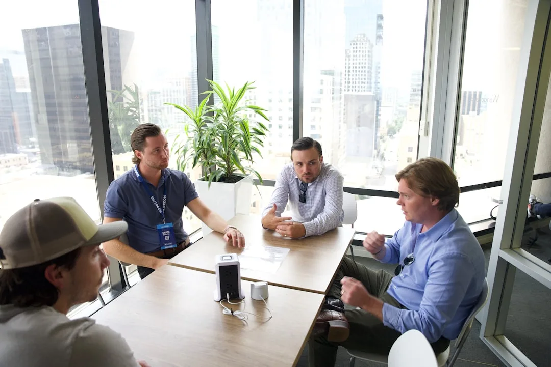 Senior technical advisor in a leadership discussion